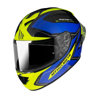CASCO MT RAPIDE PRO MASTER CARBON AZUL