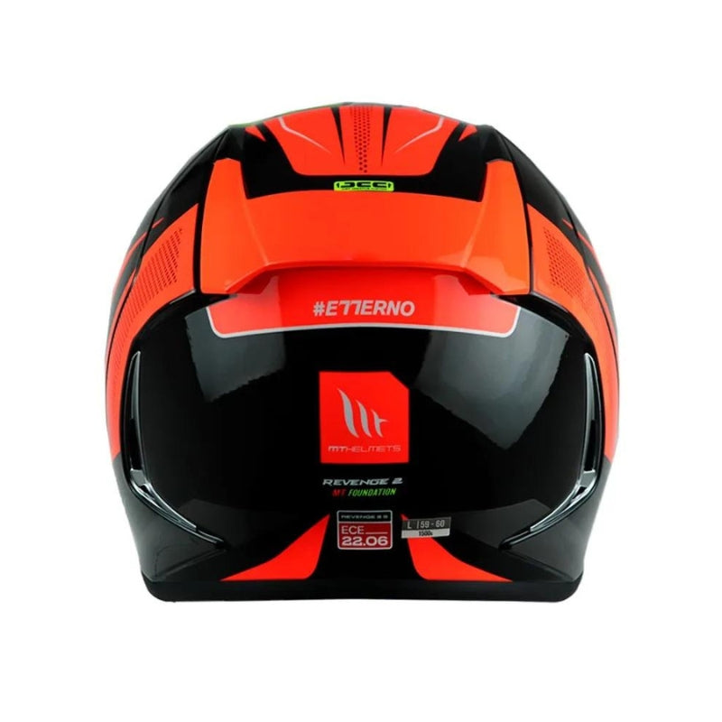 CASCO MT REVENGE 2S FOUNDATION NEGRO NARANJA