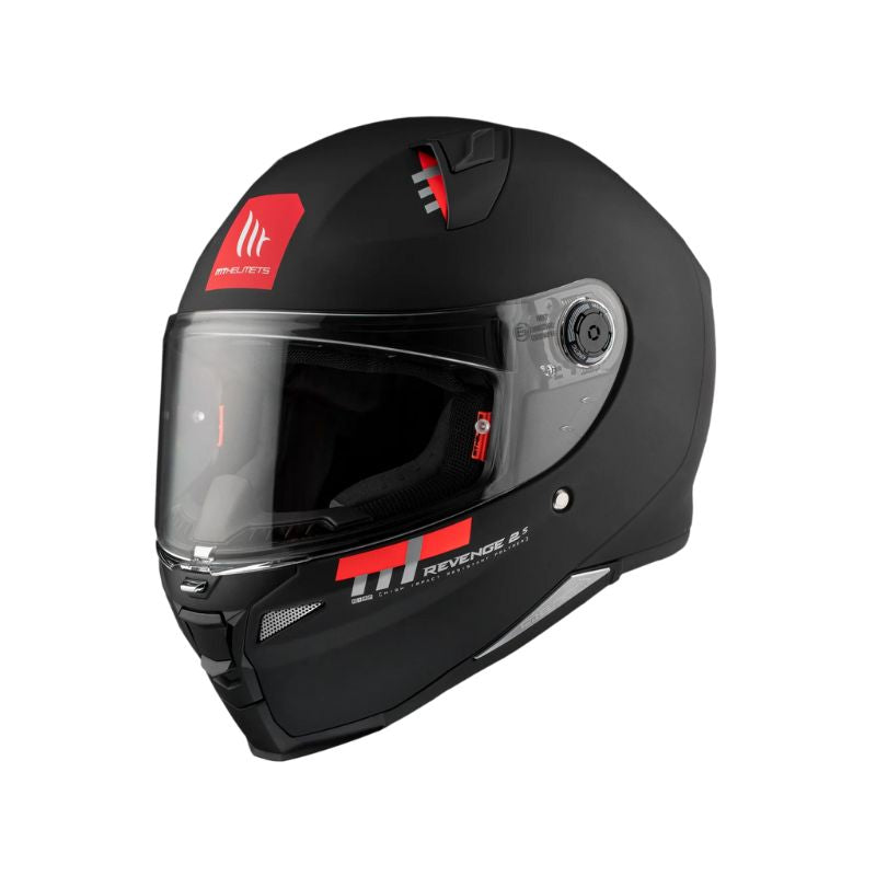 CASCO MT REVENGE 2S SOLID MATE NEGRO