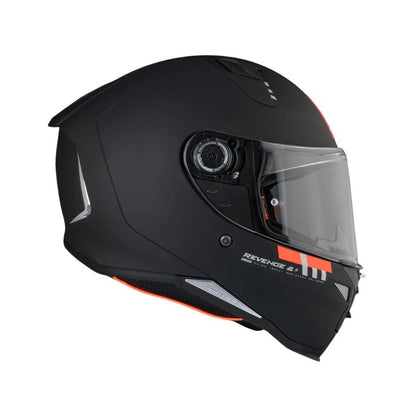 CASCO MT REVENGE 2S SOLID MATE NEGRO
