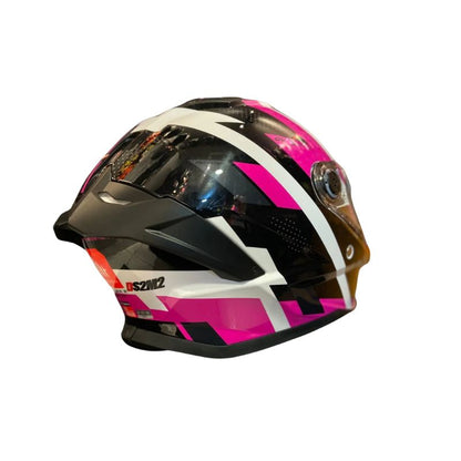 CASCO MT STINGER 2 REGISTER PERLA NEGRO ROSADO