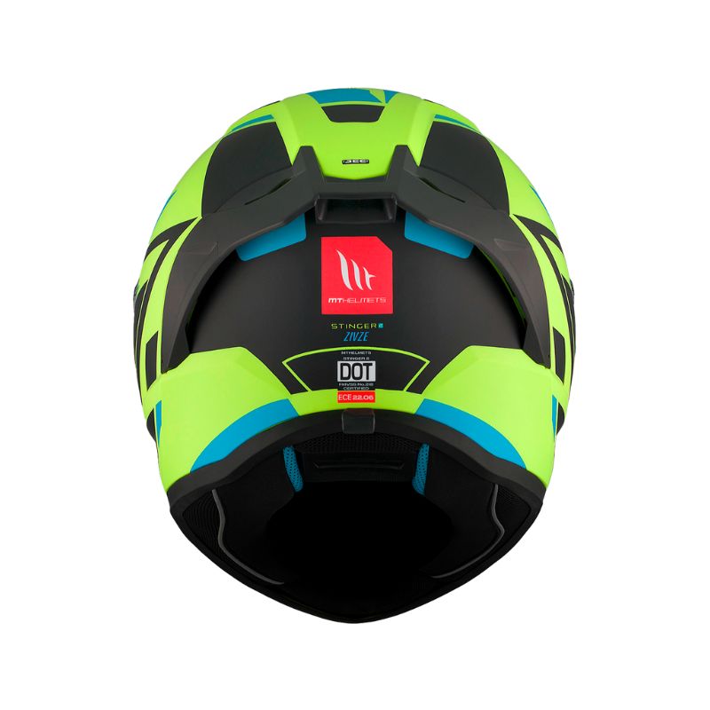 CASCO MT STINGER 2 ZIVZE MATE AMARILLO NEON C3