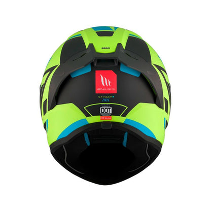 CASCO MT STINGER 2 ZIVZE MATE AMARILLO NEON C3