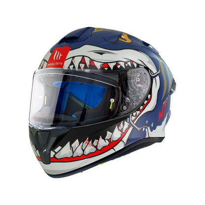 CASCO MT TARGO PRO SHARKY MATE AZUL