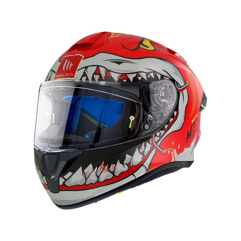CASCO MT TARGO PRO SHARKY MATE ROJO