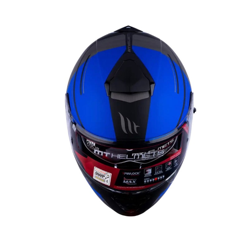 CASCO MT THUNDER 3 SV PITLANE MATE AZUL