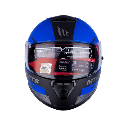 CASCO MT THUNDER 3 SV PITLANE MATE AZUL