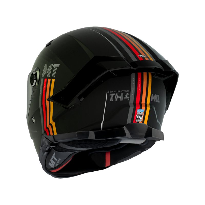CASCO MT THUNDER 4 SV MIL MATE NEGRO