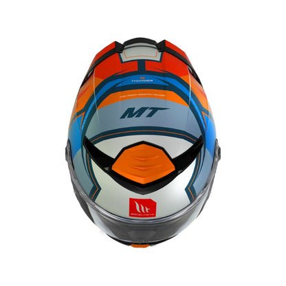 CASCO MT THUNDER 4 SV PENTAL NARANJA AZUL