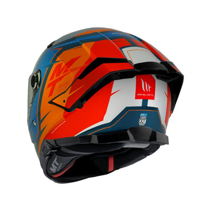 CASCO MT THUNDER 4 SV PENTAL NARANJA AZUL