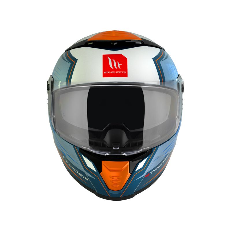 CASCO MT THUNDER 4 SV PENTAL NARANJA AZUL