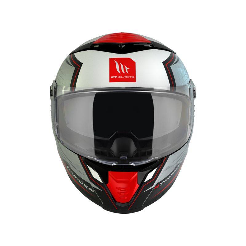 CASCO MT THUNDER 4 SV PENTAL ROJO GRIS