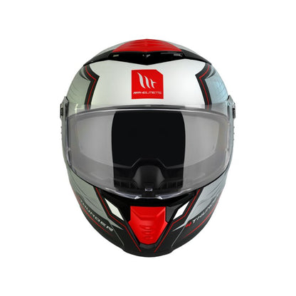CASCO MT THUNDER 4 SV PENTAL ROJO GRIS