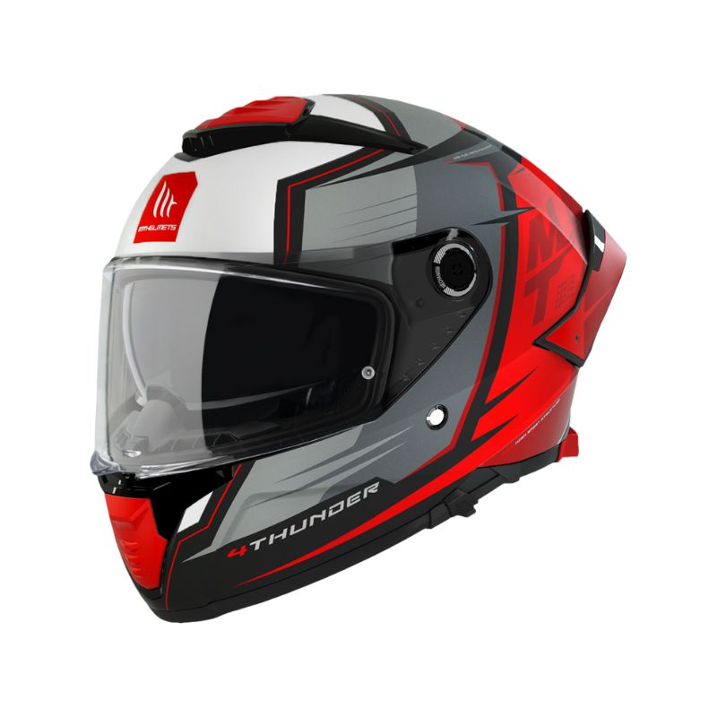 CASCO MT THUNDER 4 SV PENTAL ROJO GRIS