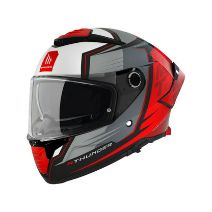 CASCO MT THUNDER 4 SV PENTAL ROJO GRIS