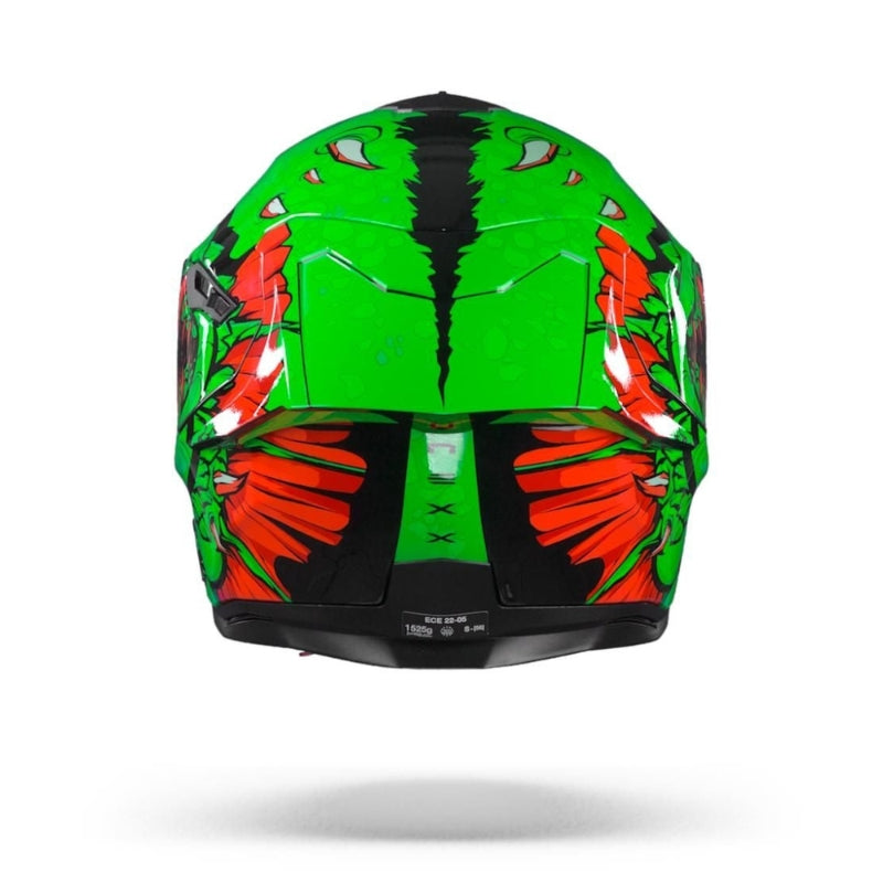 CASCO NEXX SX.100 ABISAL VERDE ROJO
