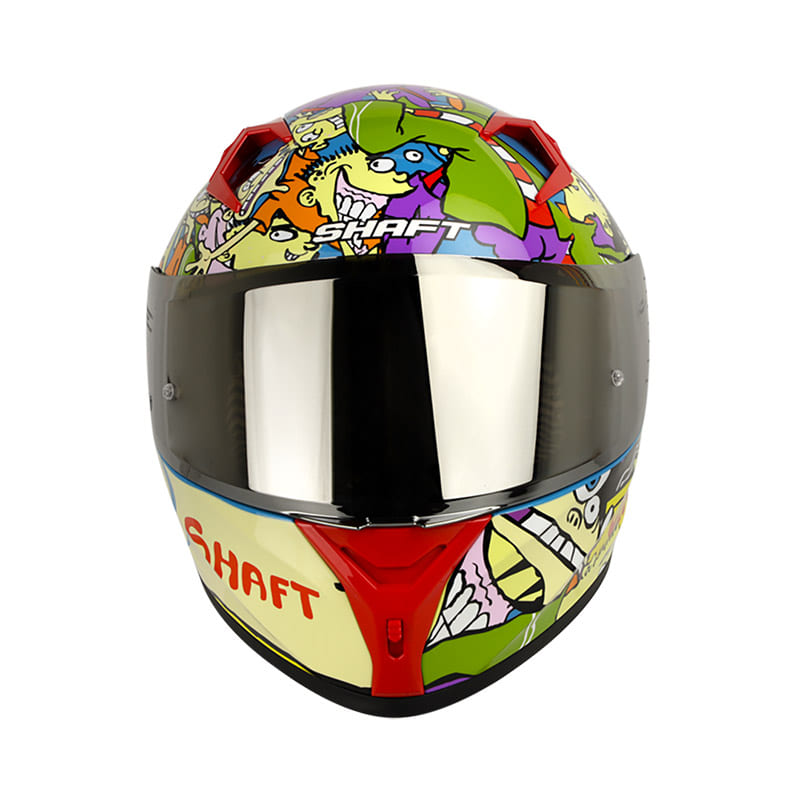 CASCO SHAFT SH-526SP ED HEADS AZUL COLORIDO VISOR IRIDIUM
