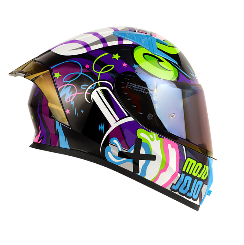 CASCO SHAFT SH-526SP JOJO CAMALEON VERDE VISOR IRIDIUM