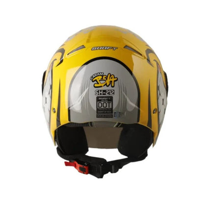 CASCO SHAFT SH-212 CARAMBOLA AMARILLO GRIS VISOR IRIDIUM