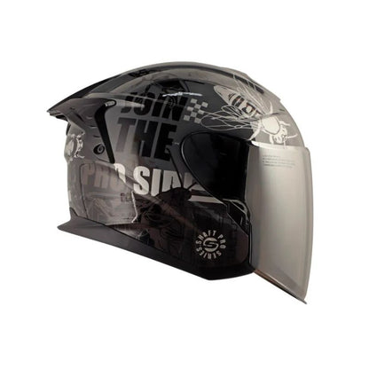 CASCO SHAFT SH-240DV PRO FRANZ GRIS OSCURO PLATA IRIDIUM