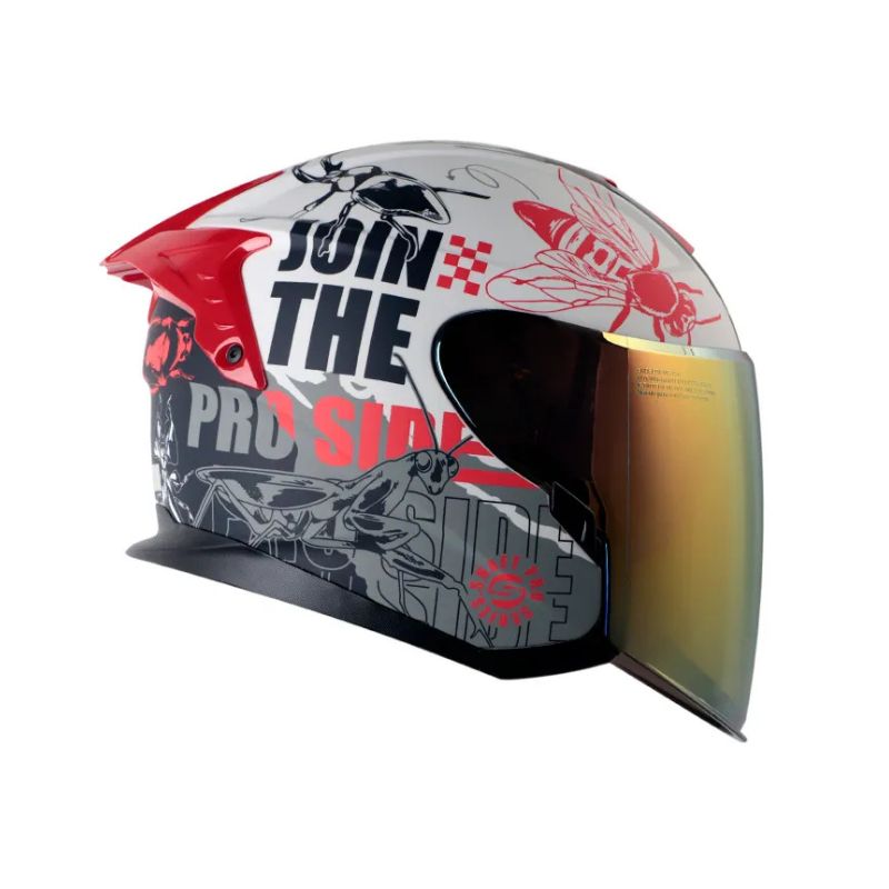 CASCO SHAFT SH-240DV PRO FRANZ MATE GRIS CLARO ROJO IRIDIUM