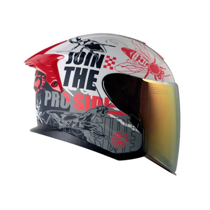 CASCO SHAFT SH-240DV PRO FRANZ MATE GRIS CLARO ROJO IRIDIUM