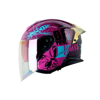 CASCO SHAFT SH-240DV PRO FRANZ MORADO OSCURO AZUL IRIDIUM