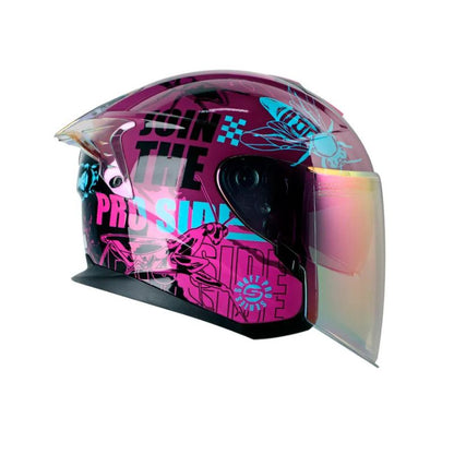 CASCO SHAFT SH-240DV PRO FRANZ MORADO OSCURO AZUL IRIDIUM