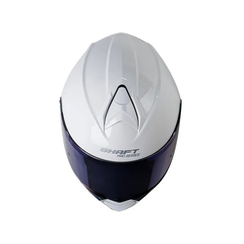CASCO SHAFT SH-4000DV PRO ACRU BLANCO AZUL VISOR IRIDIUM