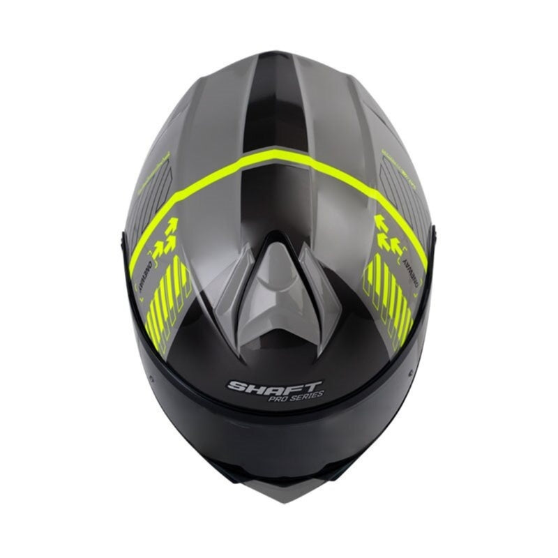 CASCO SHAFT SH-4000DV PRO RODOM GRIS AMARILLO VISOR HUMO