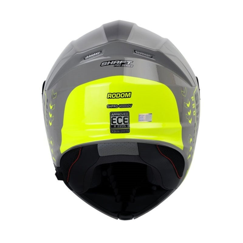 CASCO SHAFT SH-4000DV PRO RODOM GRIS AMARILLO VISOR HUMO