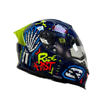 CASCO SHAFT SH-502SP X RAY AZUL OSCURO AZUL