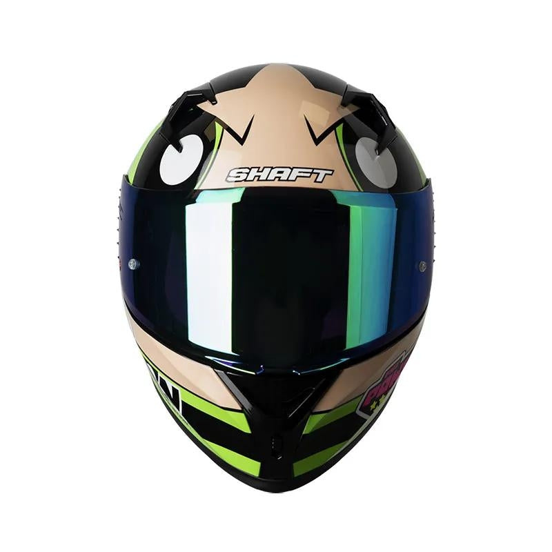 CASCO SHAFT SH-526SP BELLOTA VERDE CLARO VERDE VISOR IRIDIUM