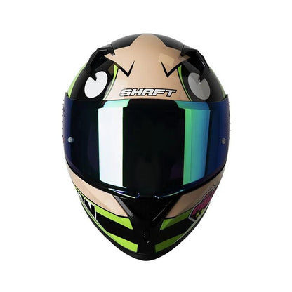 CASCO SHAFT SH-526SP BELLOTA VERDE CLARO VERDE VISOR IRIDIUM