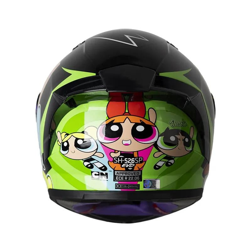 CASCO SHAFT SH-526SP BELLOTA VERDE CLARO VERDE VISOR IRIDIUM