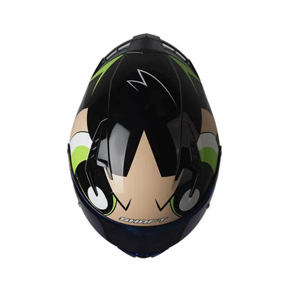 CASCO SHAFT SH-526SP BELLOTA VERDE CLARO VERDE VISOR IRIDIUM