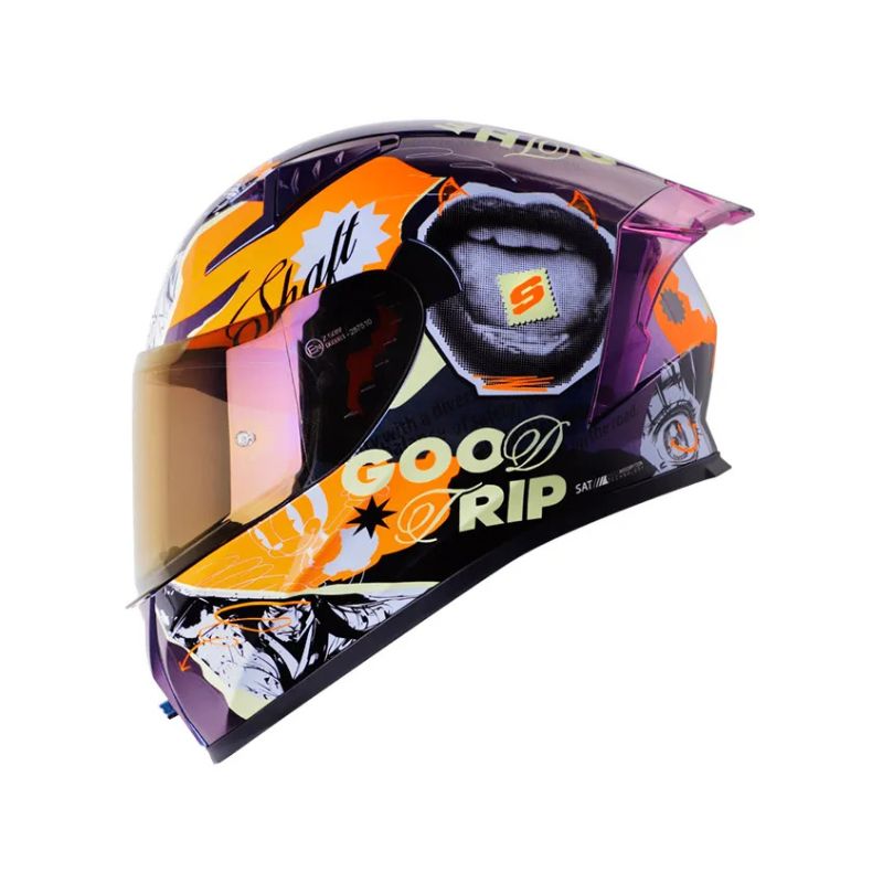 CASCO SHAFT SH-526SP EVO LLAGE CAMALEON NARANJA NEON IRIDIUM