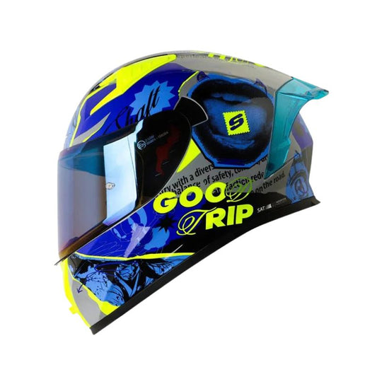 CASCO SHAFT SH-526SP EVO LLAGE GRIS AZIL VISOR IRIDIUM