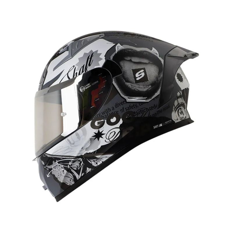 CASCO SHAFT SH-526SP EVO LLAGE MATE GRIS OSCURO BLANCO