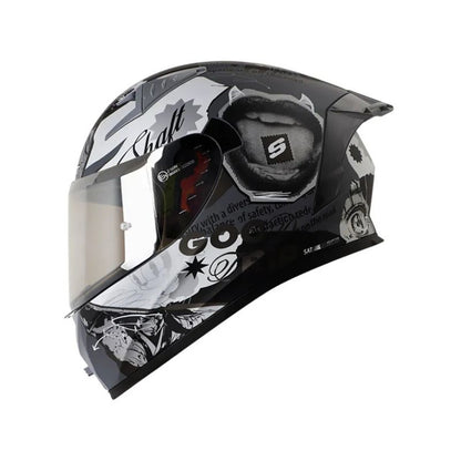 CASCO SHAFT SH-526SP EVO LLAGE MATE GRIS OSCURO BLANCO
