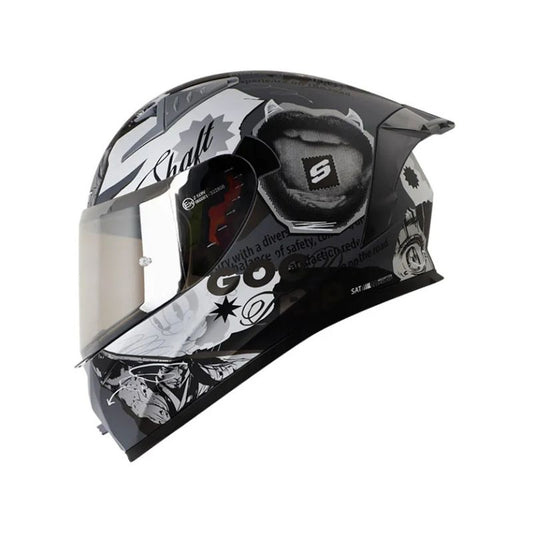 CASCO SHAFT SH-526SP EVO LLAGE MATE GRIS OSCURO BLANCO