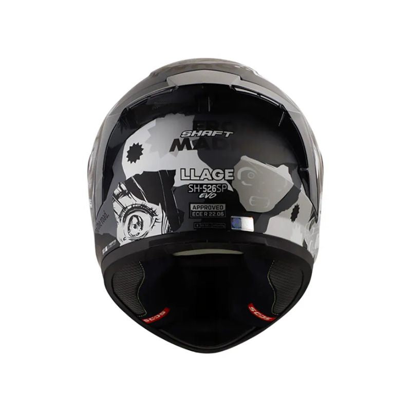 CASCO SHAFT SH-526SP EVO LLAGE MATE GRIS OSCURO BLANCO
