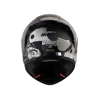 CASCO SHAFT SH-526SP EVO LLAGE MATE GRIS OSCURO BLANCO