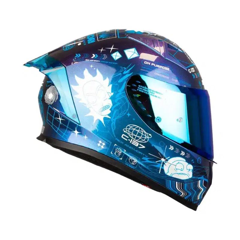 CASCO SHAFT SH-526SP EVO RICKVIVAL CAMALEON AZUL IRIDIUM