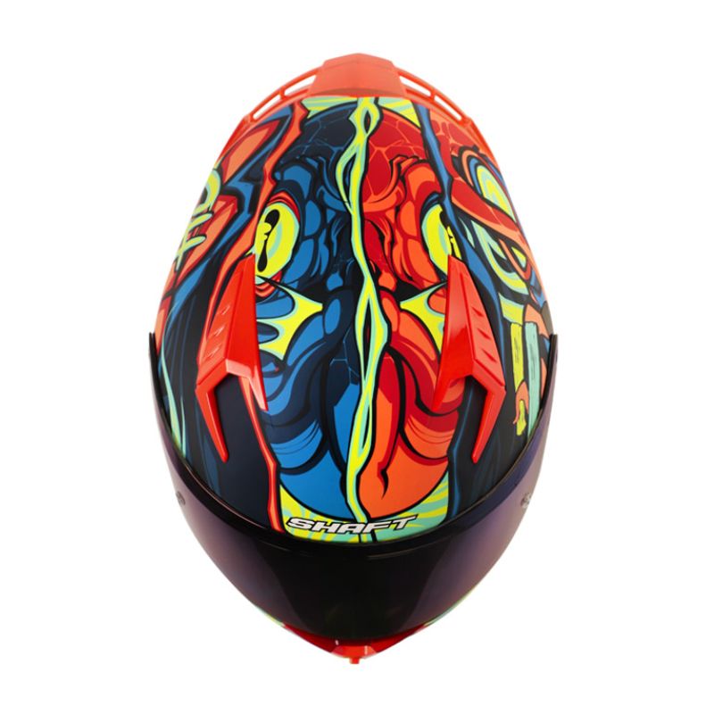 CASCO SHAFT SH-526SP MASTER OF THE SEA MATE AZUL NARANJA