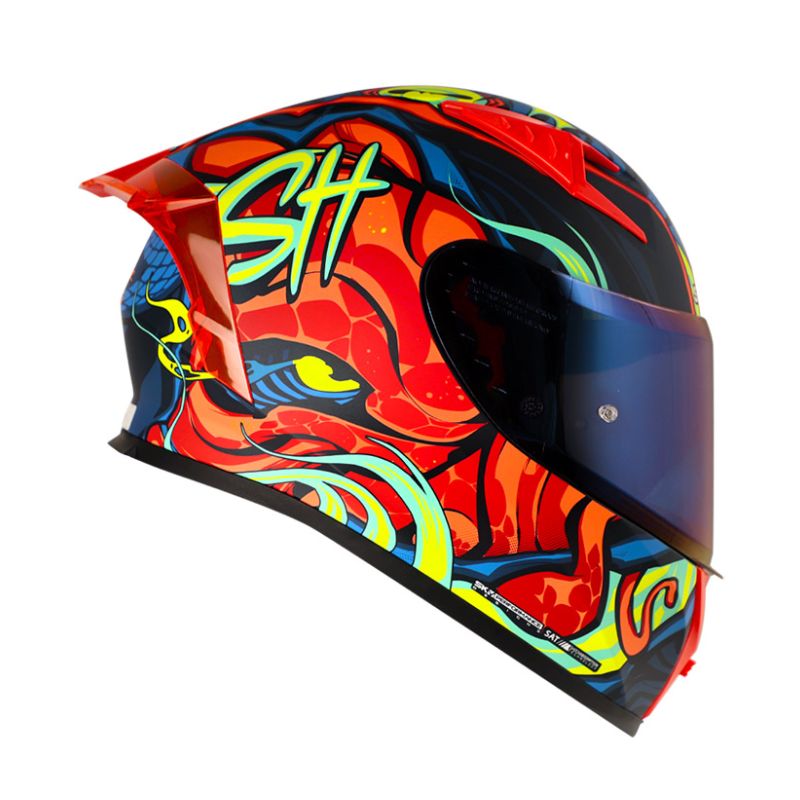 CASCO SHAFT SH-526SP MASTER OF THE SEA MATE AZUL NARANJA