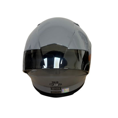 CASCO SHAFT SH-526SP SOLID GRIS NEGRO7 VISOR IRIDIUM PLATA