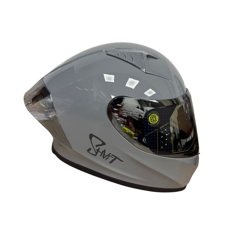 CASCO SHAFT SH-526SP SOLID GRIS NEGRO7 VISOR IRIDIUM PLATA
