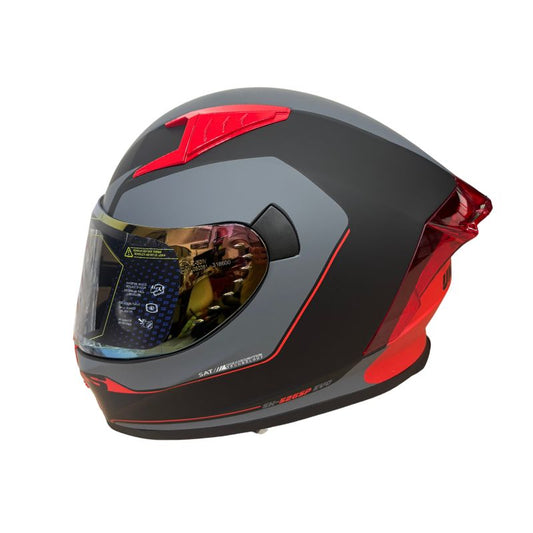CASCO SHAFT SH-526SP UNDERCOVER NEGRO ROJO VISOR IRIDIUM