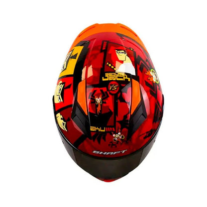 CASCO SHAFT SH-582SP EVO SAMURAI JACK ROJO NEGRO IRIDIUM